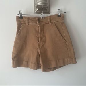 Everlane Way High Canvas Short Ash Brown Size 0